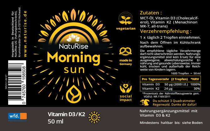 Vitamin D3/K2 (50ml) (rabattiert)